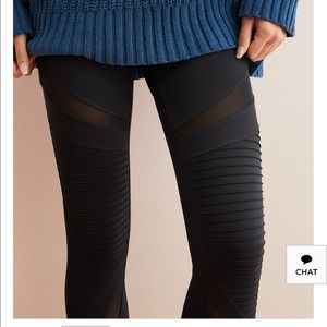 Black Moto Workout Leggings